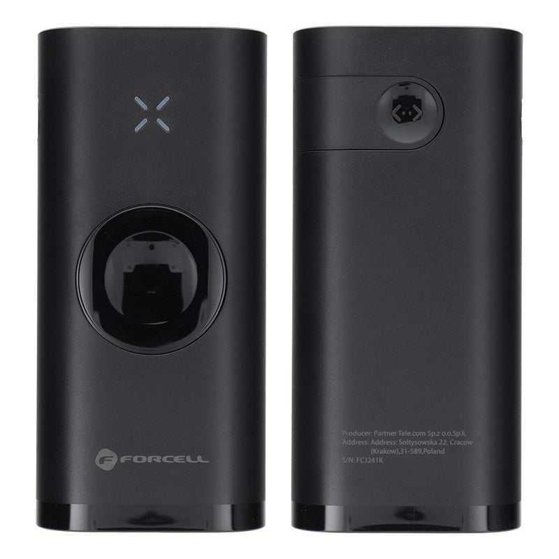 Laden Sie Ihre Apple Watch® und andere Geräte mit dem F-Energy F10k4 Powerbank: 10.000 mAh, 4 Ausgangsports, kabellose Ladefunktion. Ideal für unterwegs!