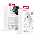 Die FORCELL F-Energy Power Plug F5K3 ist eine kompakte Powerbank mit 5000 mAh Kapazität und bietet schnelles Aufladen mit 20W Power Delivery (PD) über einen USB-C-Anschluss. Ideal für den Typ-C-Bedarf und in einem eleganten Grau gehalten, ist diese Powerbank ein praktischer Begleiter für den mobilen Alltag.