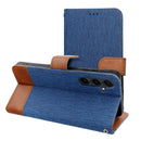 Entdecken Sie das Jeans Book für das Samsung Galaxy S25 Ultra – ein stilvolles Accessoire in Jeansstoff, das perfekten Schutz bietet. Modisch, funktional mit Kartenfächern – ideal für den Alltag!