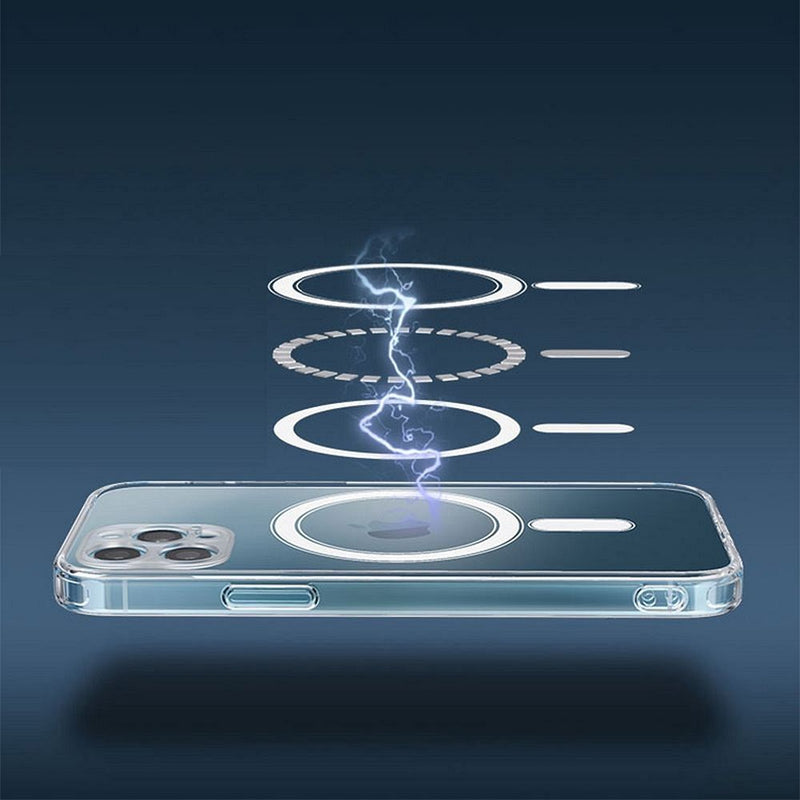 Schützen Sie Ihr iPhone 13 Pro mit dem Clear Mag Cover! Dieses Case kombiniert Stoßfestigkeit mit MagSafe-Technologie und transparentem Design, das die Ästhetik bewahrt. Langlebig, effizient und stilvoll – optimal für Ihr iPhone 13 Pro.