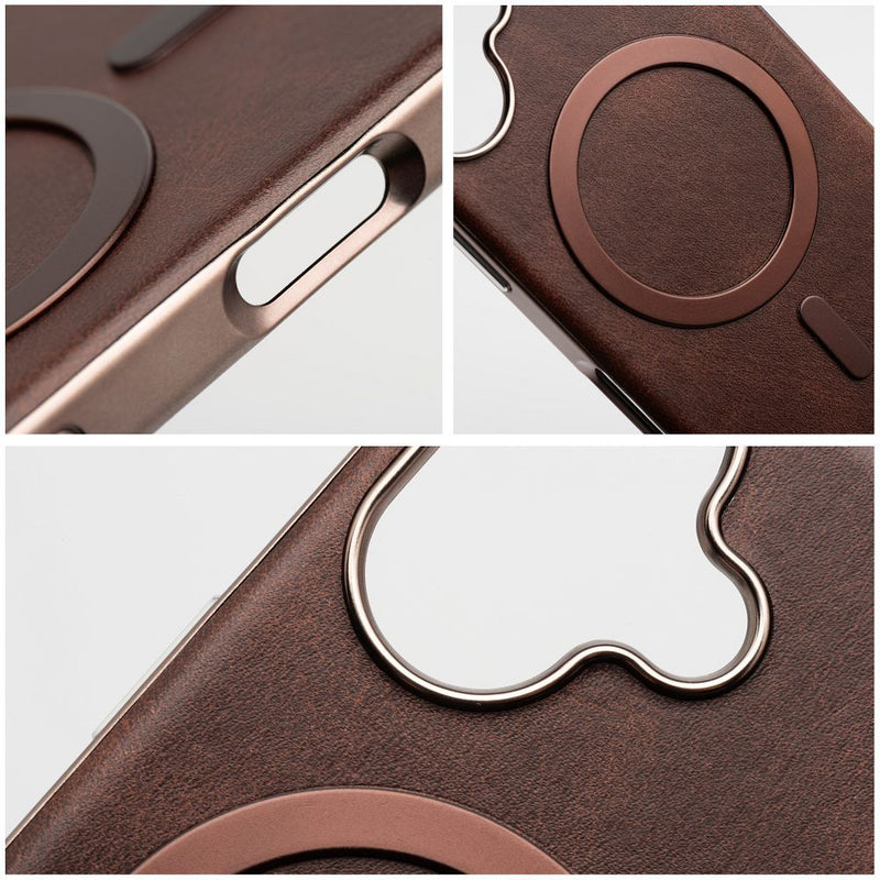 Schützen Sie Ihr Apple iPhone 14 Pro Max mit The Gentleman Mag Cover. Elegantes Design, voller MagSafe-Support und robust gegen Schäden. Verstärkt durch Eco-Leder für Luxus und Haltbarkeit.
