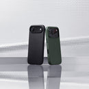 Woolnut Leder Case für iPhone Air - Grün