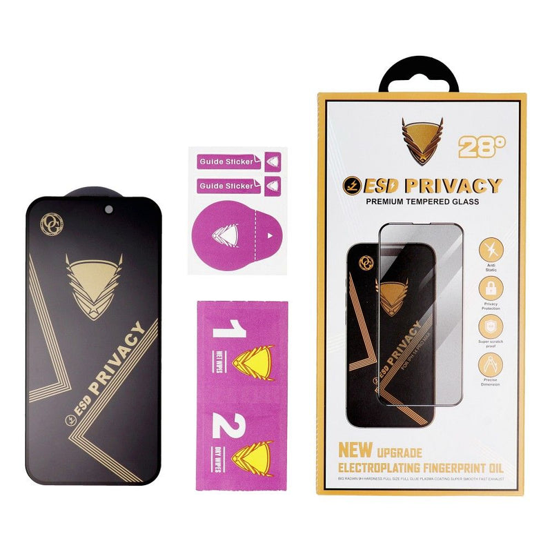 Optimaler Displayschutz: Das ESD Privacy Premium Panzerglas für das Xiaomi Redmi Note 13 Pro 5G bietet robuste Sicherheit mit stilvollem Schwarzfinish. Erleichterte Montage für langanhaltenden Schutz vor Kratzern und Stößen.