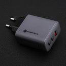 Forcell Ladegerät: 65W Power dank GAN-Technologie, USB-A & 2x USB-C. Schnellladen mit PD & Quick Charge 4.0 für effiziente, schnelle Aufladung. Ideal für alle Geräte. Sicher & kompakt – perfekt für unterwegs.