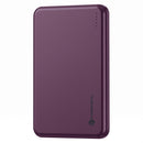 Die Forcell F-Energy Slim F5K9 Powerbank in weinrot bietet mit 5000 mAh eine leistungsstarke und tragbare Ladestation. Dank der Unterstützung für MagSafe, QC4.0 und PD3.0 lädt sie Geräte effizient mit bis zu 15W. Ideal für unterwegs, um Smartphone und andere Geräte schnell und zuverlässig mit Energie zu versorgen.