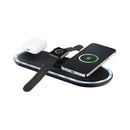 Optimieren Sie Ihren Ladevorgang mit dem Forcell F-ENERGY Ellipse 3-in-1 Wireless Charger! Perfekt für Apple-Produkte, ermöglicht das 15W Gerät schnelles Laden von iPhone, Apple Watch & AirPods. Stilvoll, sicher und platzsparend.