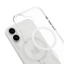 MagEasy iPhone 17 MagSafe Clear Case - weißer Magsafe-Ring