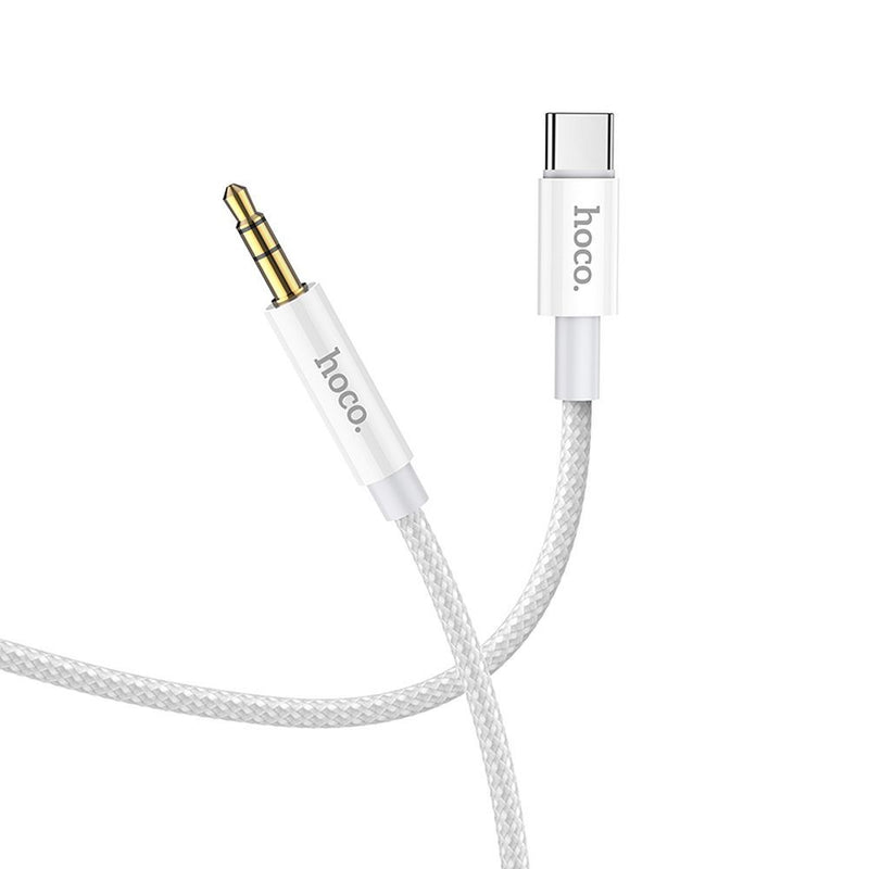 Entdecken Sie das HOCO UPA19 Audio-Kabel, 3,5 mm auf USB-C, perfekt für alle Audiogeräte. 1 m lang für flexible Nutzung! Ideal für MP3-Player, Kopfhörer & mehr. Robust & langlebig. Jetzt kaufen!