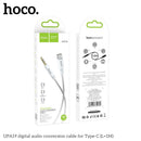 Kaufen Sie das HOCO UPA19 3,5 mm auf USB-C Kabel, 1m für eine zuverlässige Audioverbindung! Ideal für MP3, Kopfhörer, Autoradio & mehr. Nylon & TPE für Langlebigkeit.