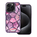 Entdecke stilvollen Schutz mit der Schutzhülle für das Apple iPhone 16 in Violett V4. Ihr geometrisches Design mit marmorierten violetten Mustern vereint Ästhetik mit Robustheit, um Dein Smartphone vor den Tücken des Alltags zu bewahren. Eine harmonische Symbiose aus Funktionalität und modischem Ausdruck.