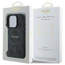 Maximieren Sie den Schutz und Stil Ihres iPhone 16 Pro Max mit der Guess 4G Ring Classic Logo MagSafe Schutzhülle. Robuster Schutz, elegantes Design und umweltfreundliches Leder mit 4G-Muster bieten Ihrem Smartphone Prestige und Sicherheit. Ideal für Stilbewusste!