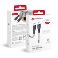 Der Forcell F-Energy USB C an USB C Kabel bietet eine starke Leistung von 66W und unterstützt Power Delivery QC4.0 mit bis zu 5A. Mit einer Länge von 1 Meter und einem robusten Carbon-Mantel ist es ideal für schnelles Laden und Datentransfer. Perfekt für moderne Geräte!