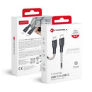 Der Forcell F-Energy USB C an USB C Kabel bietet eine starke Leistung von 66W und unterstützt Power Delivery QC4.0 mit bis zu 5A. Mit einer Länge von 1 Meter und einem robusten Carbon-Mantel ist es ideal für schnelles Laden und Datentransfer. Perfekt für moderne Geräte!