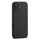 Woolnut Leder Case für iPhone 17 - Schwarz