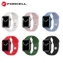 Das Forcell F-Design Sportband für Apple Watch 42/44/45/49mm bietet optimalen Komfort und Qualität. Entwickelt aus umweltfreundlichem Silikon, ist es wasserresistent und langlebig. Verfügbar in diversen Farben, passt es perfekt zu jedem Stil. Wählen Sie Forcell für Ihren sportlichen und eleganten Look.