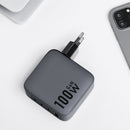 Forcell Ladegerät mit 100W Power Delivery und Quick Charge 4.0 bietet effizientes Schnellladen für mehrere Geräte. Kompakt, mit GAN-Technologie und 4 Ports (1x USB, 3x USB-C). Ideal für schnelles Laden unterwegs!