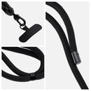 Die SWING (8mm) Phone Lanyard in elegantem Schwarz bietet eine praktische Lösung, um dein Smartphone stilvoll und sicher zu tragen. Mit einer Länge von 165 cm (maximal 82,5 cm in der Schlaufe) ist sie verstellbar und ermöglicht eine bequeme Nutzung am Hals oder auf der Schulter. Ideal für den täglichen Gebrauch!