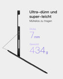 Inateck Super-leichte Tastatur-Hülle für iPad Air 11-Zoll (M3/M2, 2025/2024), iPad Air 10,9-Zoll (5/4), iPad 10. Gen, iPad Pro 11-Zoll (4/3/2/1), schwarz, deutsch