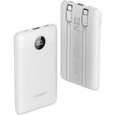 VEGER powerbank 10000 mAh with built-in cables Type C / Lightning PD QC3.0 2A 22 5W C11C (W1170) white