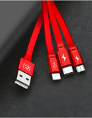 Z. Telescopic three-in-one charging line mobile phone multi-function multi-head Accessories