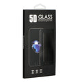 5D Panzerglasfolie mit Rahmen für Samsung Galaxy A02s Schwarz