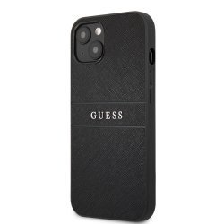 Guess PU Leather Saffiano Case for iPhone 13 (6,1) Black