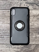 Handycase für Apple iPhone X u. iPhone XS in schwarz mit Ring
