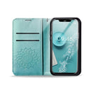 Handyhülle für Apple iPhone 13 Pro Mandalamuster grün