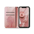 Handyhülle für Apple iPhone 13 Pro Baummuster rosegold