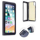 Handytasche mit Sichtfenster für Apple iPhone XS u. iPhone X in schwarz