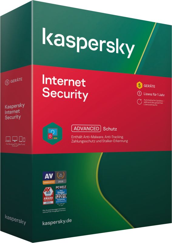 Kaspersky Internet Security 5 Geräte (2020)