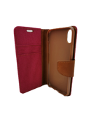 Klapp Case für Apple iPhone XR in rosa innen