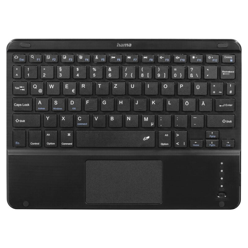 Tablet-Tasche mit Bluetooth-Tastatur in schwarz