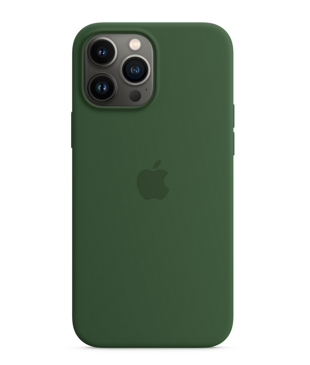 Apple iPhone 13 Pro Max Silikon Case mit MagSafe, kleegrün